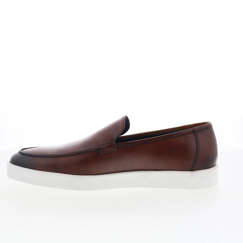 Johnston & Murphy 24-6862 Mens Brown Leather Loafers & Slip Ons Casual Shoes
