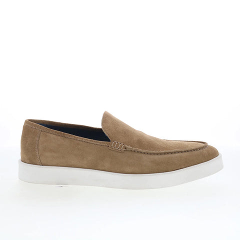 Johnston & Murphy 24-6866 Mens Brown Suede Loafers & Slip Ons Casual Shoes
