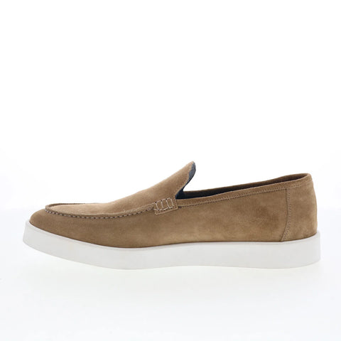 Johnston & Murphy 24-6866 Mens Brown Suede Loafers & Slip Ons Casual Shoes