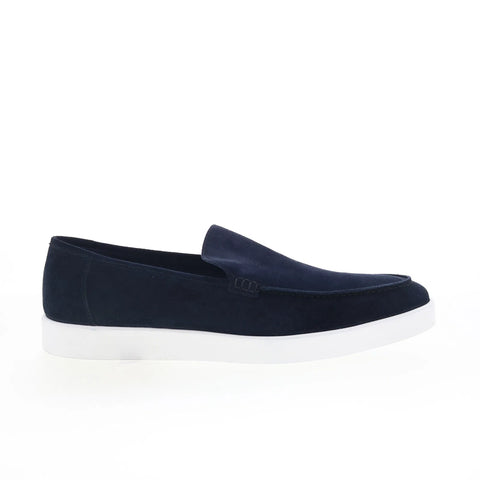 Johnston & Murphy 24-6867 Mens Blue Suede Loafers & Slip Ons Casual Shoes
