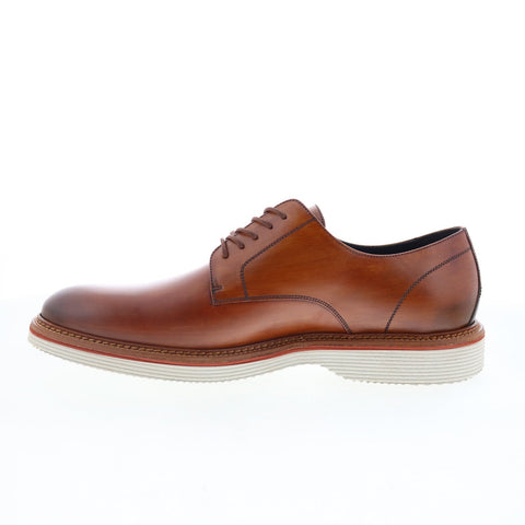 Johnston & Murphy Jenson European Calfskin Mens Brown Oxfords Casual Shoes