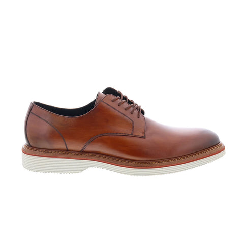 Johnston & Murphy Jenson European Calfskin Mens Brown Oxfords Casual Shoes