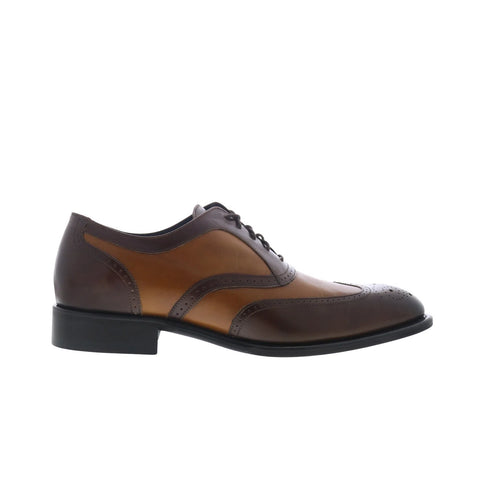 Johnston & Murphy 24-6930 Mens Brown Oxfords Wingtip & Brogue Shoes