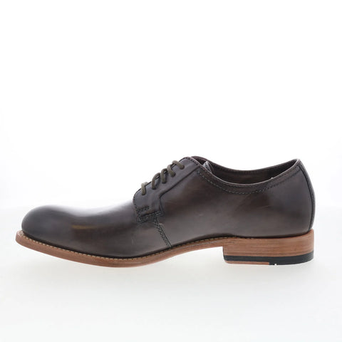 Johnston & Murphy 24-7017 Mens Gray Oxfords & Lace Ups Plain Toe Shoes