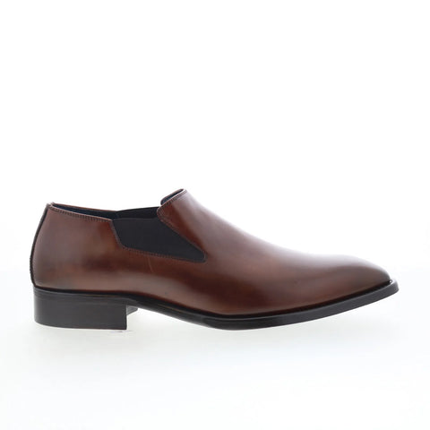 Johnston & Murphy 24-7082 Mens Brown Leather Loafers & Slip Ons Casual Shoes