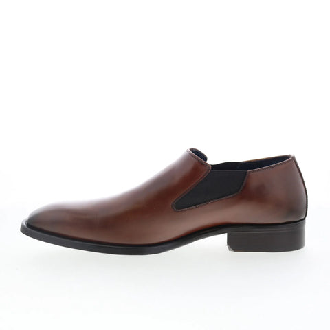 Johnston & Murphy 24-7082 Mens Brown Leather Loafers & Slip Ons Casual Shoes