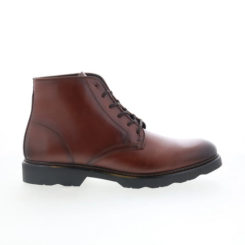 Johnston & Murphy 24-7106 Mens Brown Leather Lace Up Casual Dress Boots