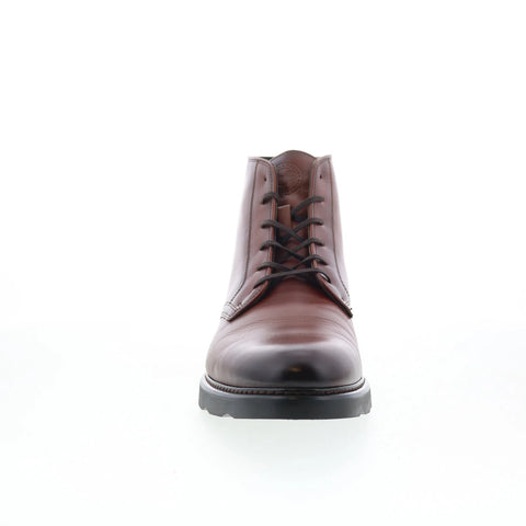 Johnston & Murphy 24-7106 Mens Brown Leather Lace Up Casual Dress Boots