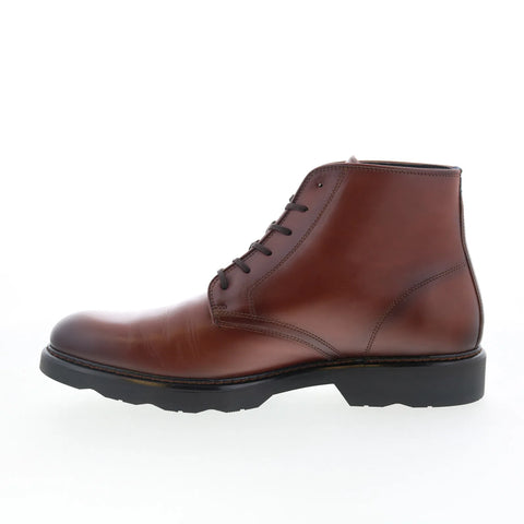 Johnston & Murphy 24-7106 Mens Brown Leather Lace Up Casual Dress Boots