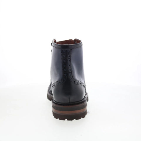 Johnston & Murphy 24-7116 Mens Blue Leather Lace Up Casual Dress Boots