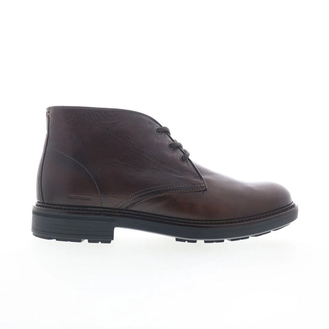Johnston & Murphy 24-7123 Mens Brown Leather Lace Up Chukkas Boots