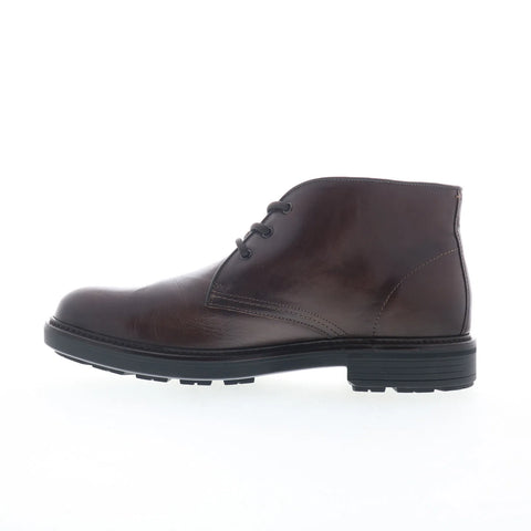 Johnston & Murphy 24-7123 Mens Brown Leather Lace Up Chukkas Boots