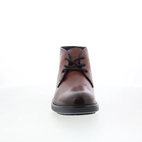 Johnston & Murphy 24-7124 Mens Brown Leather Lace Up Chukkas Boots