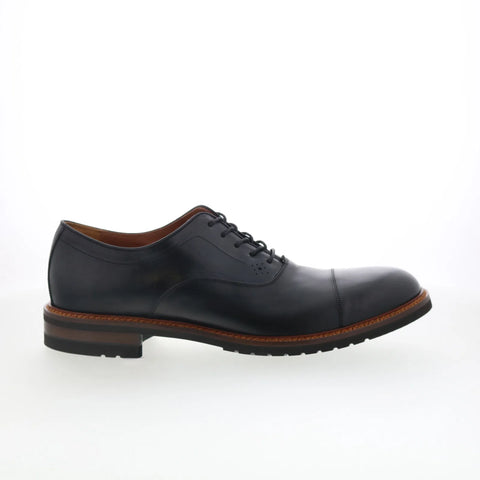 Johnston & Murphy 24-7135 Mens Black Oxfords & Lace Ups Cap Toe Shoes