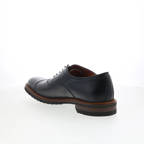 Johnston & Murphy 24-7135 Mens Black Oxfords & Lace Ups Cap Toe Shoes