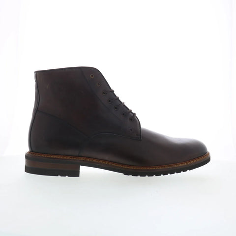 Johnston & Murphy 24-7141 Mens Brown Leather Lace Up Casual Dress Boots