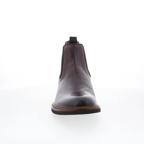 Johnston & Murphy 24-7156 Mens Brown Leather Pull On Chelsea Boots