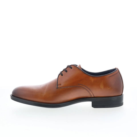Johnston & Murphy 24-7182 Mens Brown Oxfords & Lace Ups Plain Toe Shoes