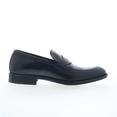 Johnston & Murphy 24-7185 Mens Black Leather Loafers & Slip Ons Casual Shoes