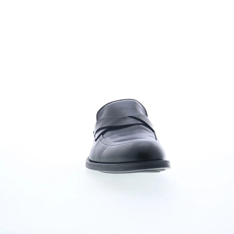 Johnston & Murphy 24-7185 Mens Black Leather Loafers & Slip Ons Casual Shoes