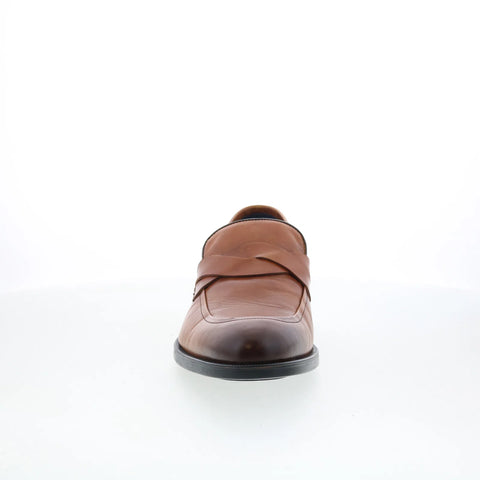 Johnston & Murphy 24-7186 Mens Brown Leather Loafers & Slip Ons Casual Shoes