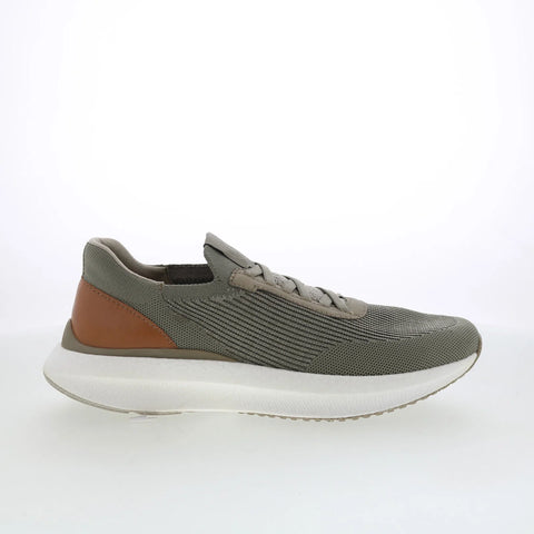 Johnston & Murphy 24-7212 Mens Green Canvas Slip On Lifestyle Sneakers Shoes