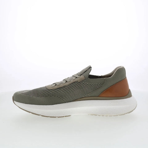 Johnston & Murphy 24-7212 Mens Green Canvas Slip On Lifestyle Sneakers Shoes