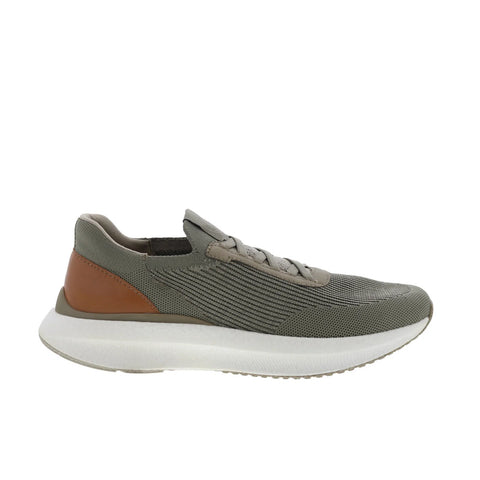 Johnston & Murphy 24-7212 Mens Green Canvas Slip On Lifestyle Sneakers Shoes