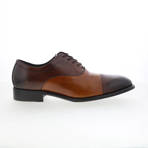 Johnston & Murphy 24-7246 Mens Brown Oxfords & Lace Ups Cap Toe Shoes