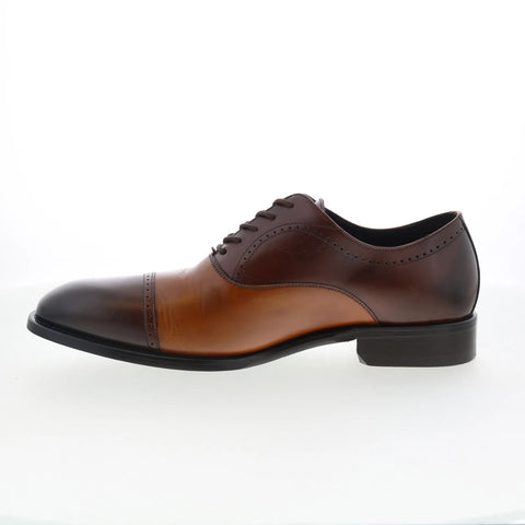 Johnston & Murphy 24-7246 Mens Brown Oxfords & Lace Ups Cap Toe Shoes