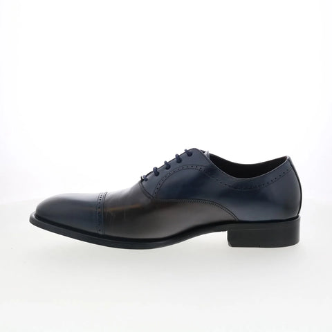 Johnston & Murphy 24-7249 Mens Blue Leather Oxfords & Lace Ups Casual Shoes