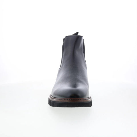 Johnston & Murphy 24-7250 Mens Black Leather Pull On Chelsea Boots