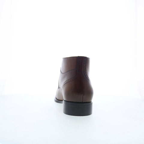Johnston & Murphy 24-7250 Mens Brown Leather Hook & Loop Casual Dress Boots