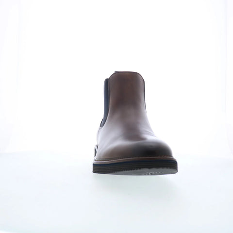 Johnston & Murphy 24-7252 Mens Brown Leather Pull On Chelsea Boots