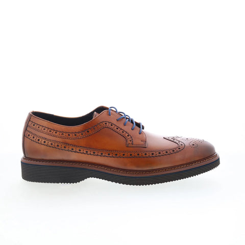 Johnston & Murphy 24-7340 Mens Brown Oxfords Wingtip & Brogue Shoes