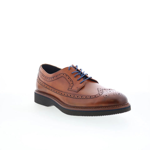 Johnston & Murphy 24-7340 Mens Brown Oxfords Wingtip & Brogue Shoes