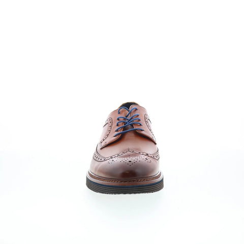 Johnston & Murphy 24-7340 Mens Brown Oxfords Wingtip & Brogue Shoes
