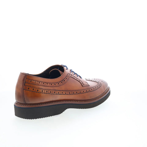 Johnston & Murphy 24-7340 Mens Brown Oxfords Wingtip & Brogue Shoes