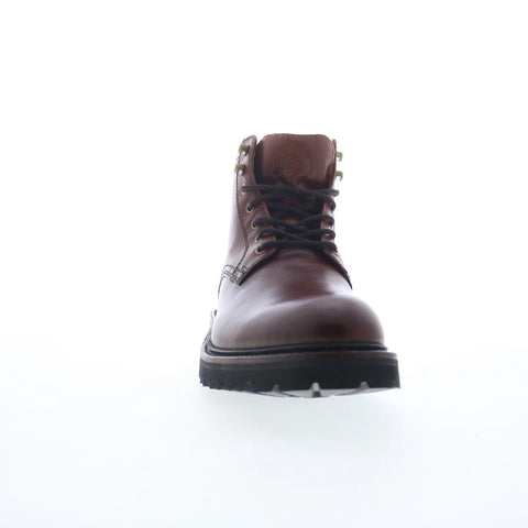 Johnston & Murphy 24-7352 Mens Brown Leather Lace Up Casual Dress Boots