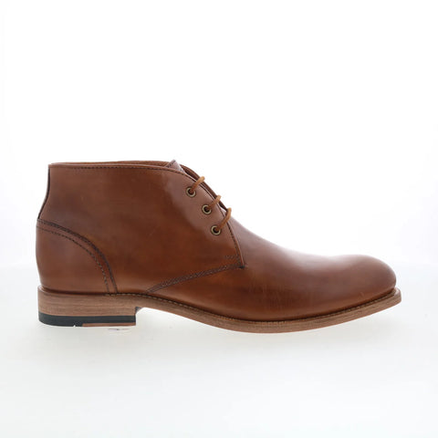 Johnston & Murphy 24-7360 Mens Brown Leather Lace Up Chukkas Boots