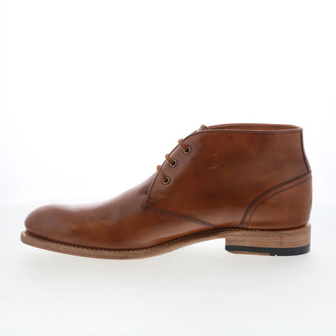 Johnston & Murphy 24-7360 Mens Brown Leather Lace Up Chukkas Boots
