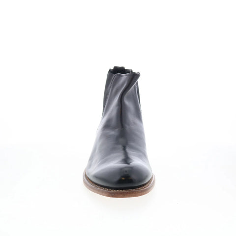Johnston & Murphy 24-7361 Mens Black Leather Pull On Chelsea Boots
