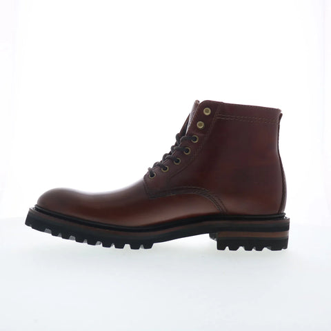 Johnston & Murphy 24-7362 Mens Brown Leather Lace Up Casual Dress Boots