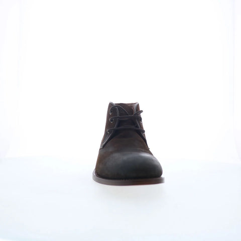 Johnston & Murphy 24-7364 Mens Brown Leather Lace Up Chukkas Boots
