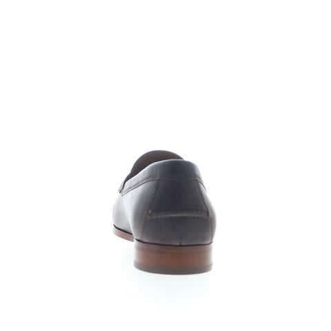 Johnston & Murphy 24-7370 Mens Brown Leather Loafers & Slip Ons Penny Shoes