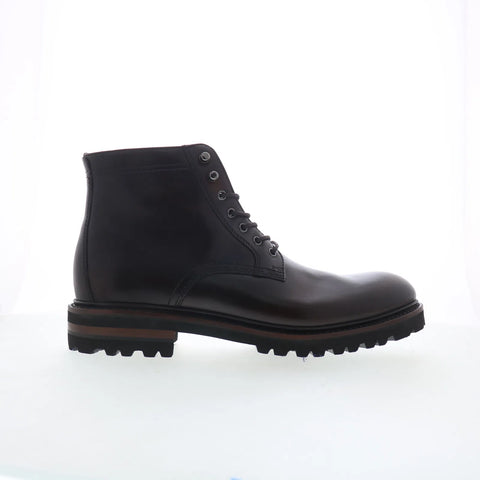 Johnston & Murphy 24-7372 Mens Brown Leather Lace Up Casual Dress Boots