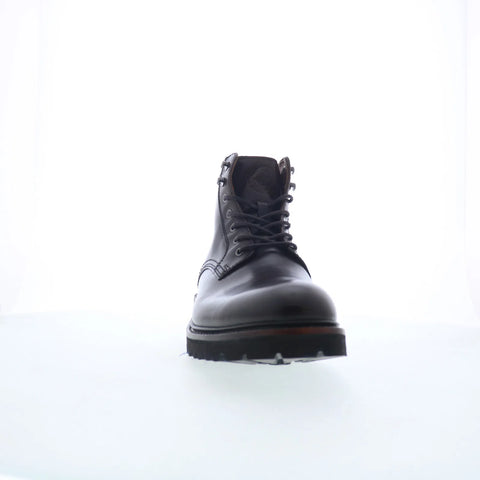Johnston & Murphy 24-7372 Mens Brown Leather Lace Up Casual Dress Boots