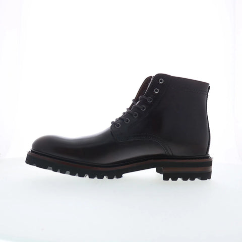 Johnston & Murphy 24-7372 Mens Brown Leather Lace Up Casual Dress Boots