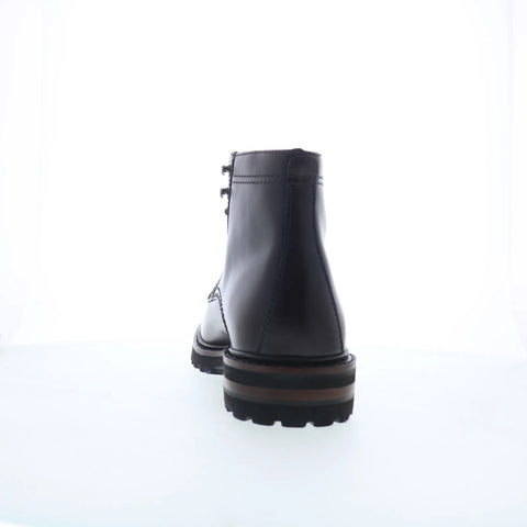 Johnston & Murphy 24-7372 Mens Brown Leather Lace Up Casual Dress Boots