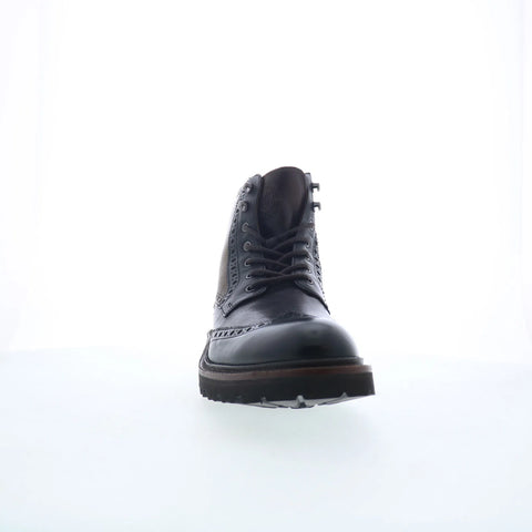 Johnston & Murphy 24-7438 Mens Brown Leather Lace Up Casual Dress Boots